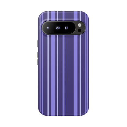 Berry Violet Stripe Tough Phone Case