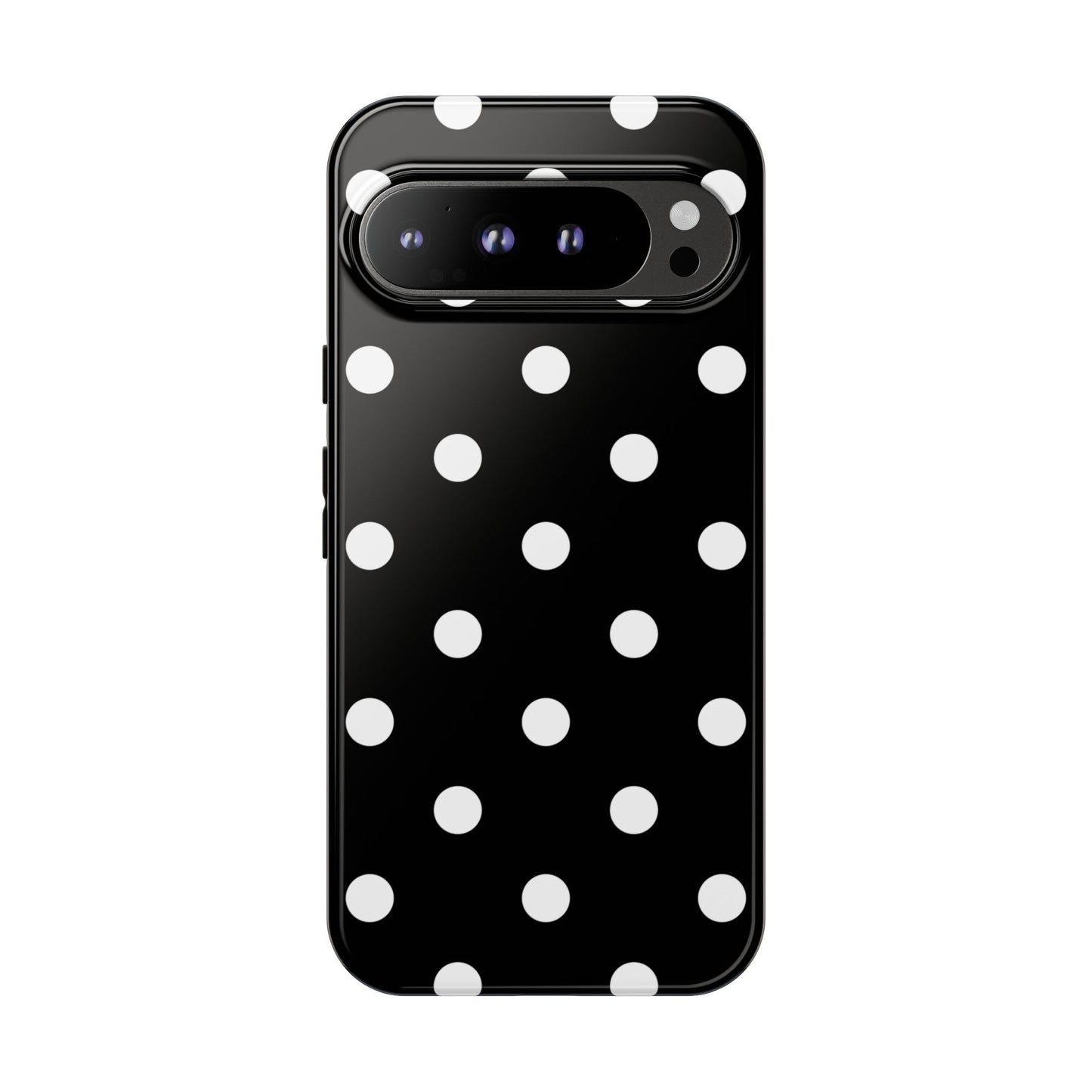Black Polka Dot Tough Phone Case