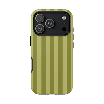 Olive Stripe Tough Phone Case
