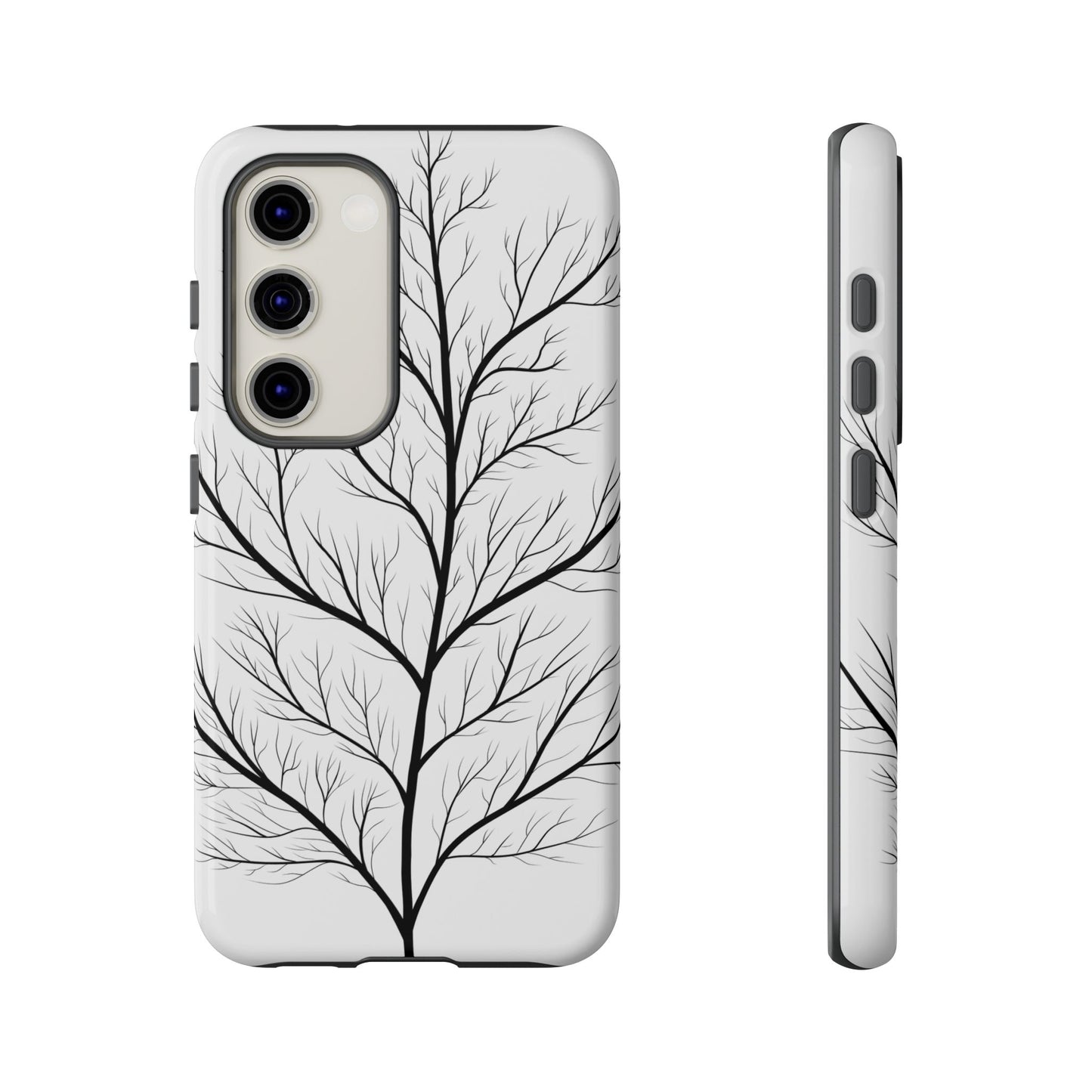 Black Branch Tree Tough Phone Case