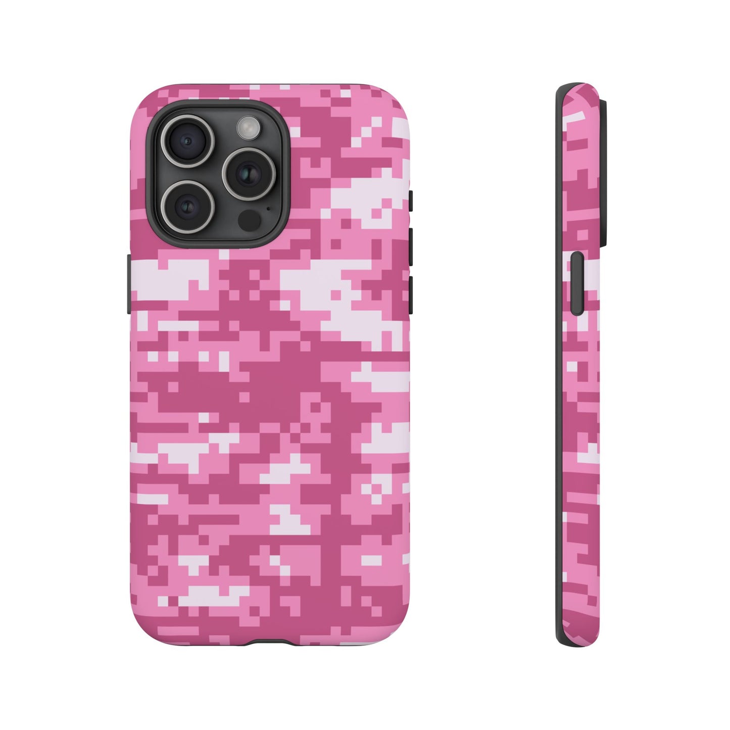 Pink pixel Camo Design Tough Phone Case