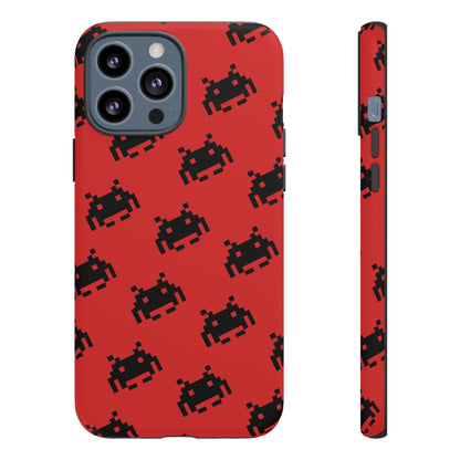 Red Pixel Alien Tough Phone Case