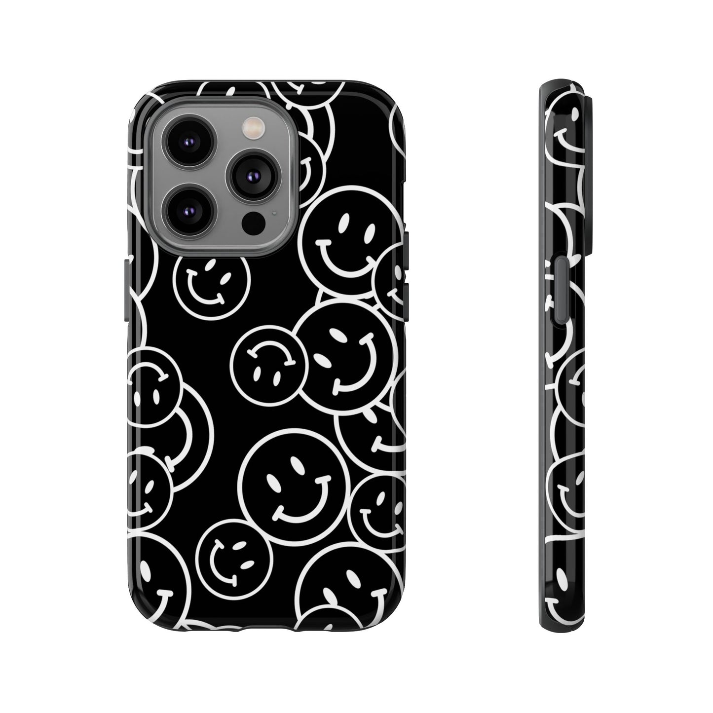 Happy Face Pattern Tough Phone Case