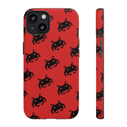 Red Pixel Alien Tough Phone Case