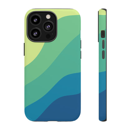 Coastal Green Wave Tough Phone Case