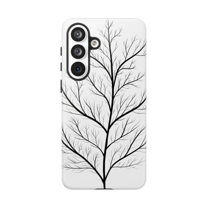Black Branch Tree Tough Phone Case