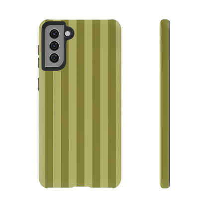 Olive Stripe Tough Phone Case
