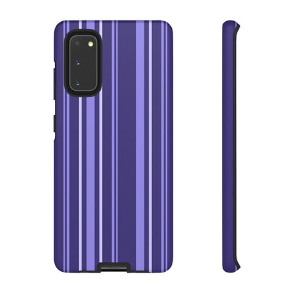 Berry Violet Stripe Tough Phone Case