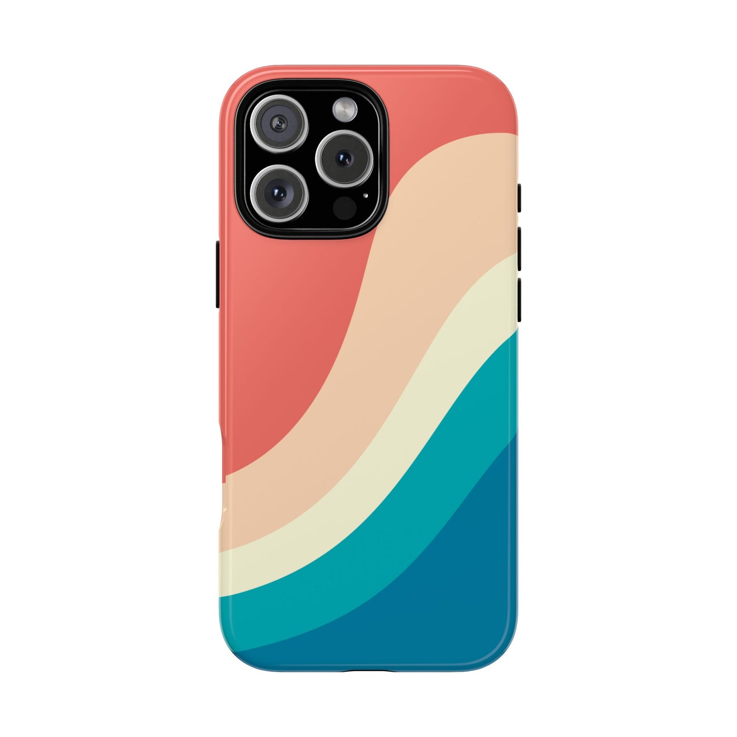 Retro Sunset Wave Tough Phone Case