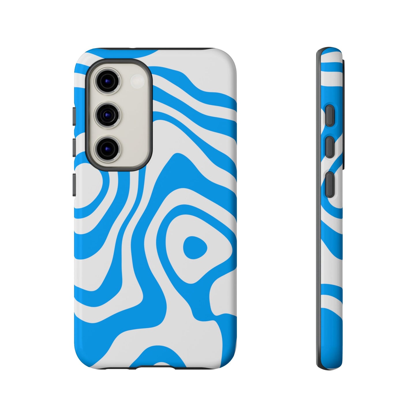 Blue Contour Tough Phone Case