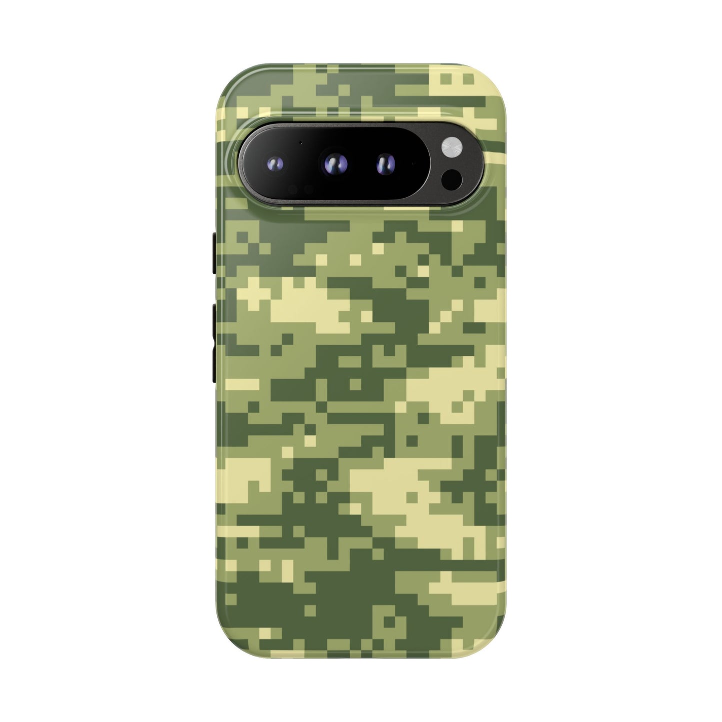 Olive Pixel Camo Tough Phone Case