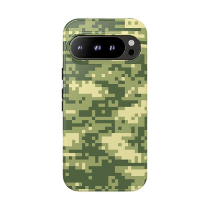 Olive Pixel Camo Tough Phone Case