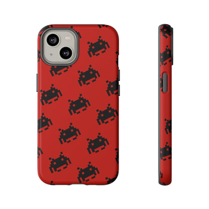 Red Pixel Alien Tough Phone Case