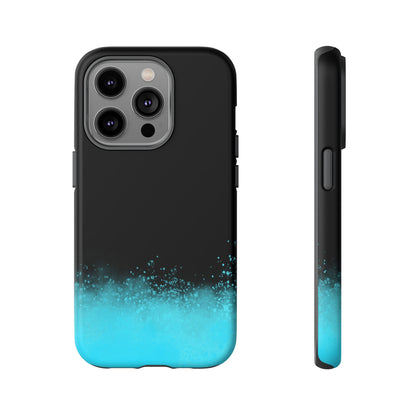 Black Aqua Splash Tough Phone Case