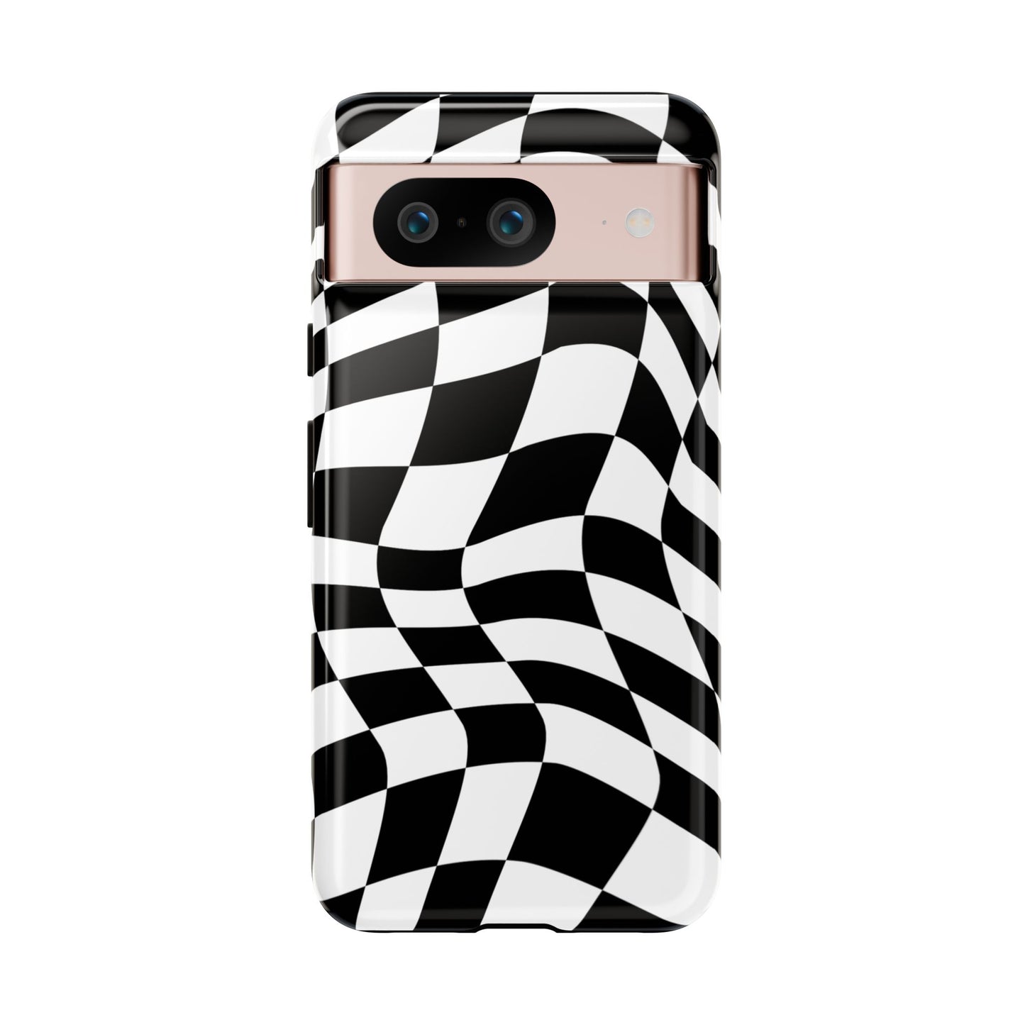Warped Checker Tough Phone Case