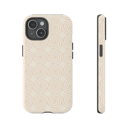 Soft Sand Spiral Tough Phone Case