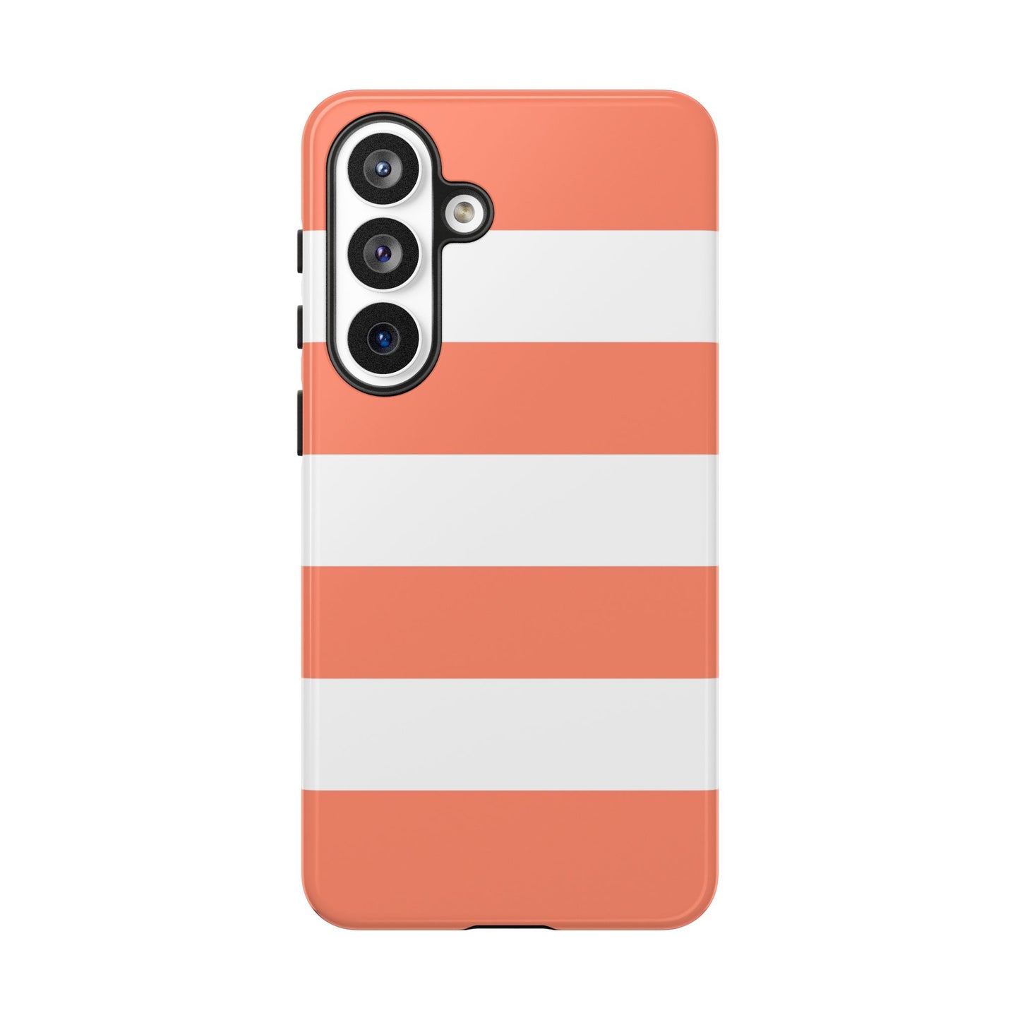Coral Cabana Stripe Tough Phone Case