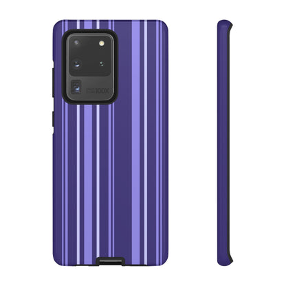 Berry Violet Stripe Tough Phone Case