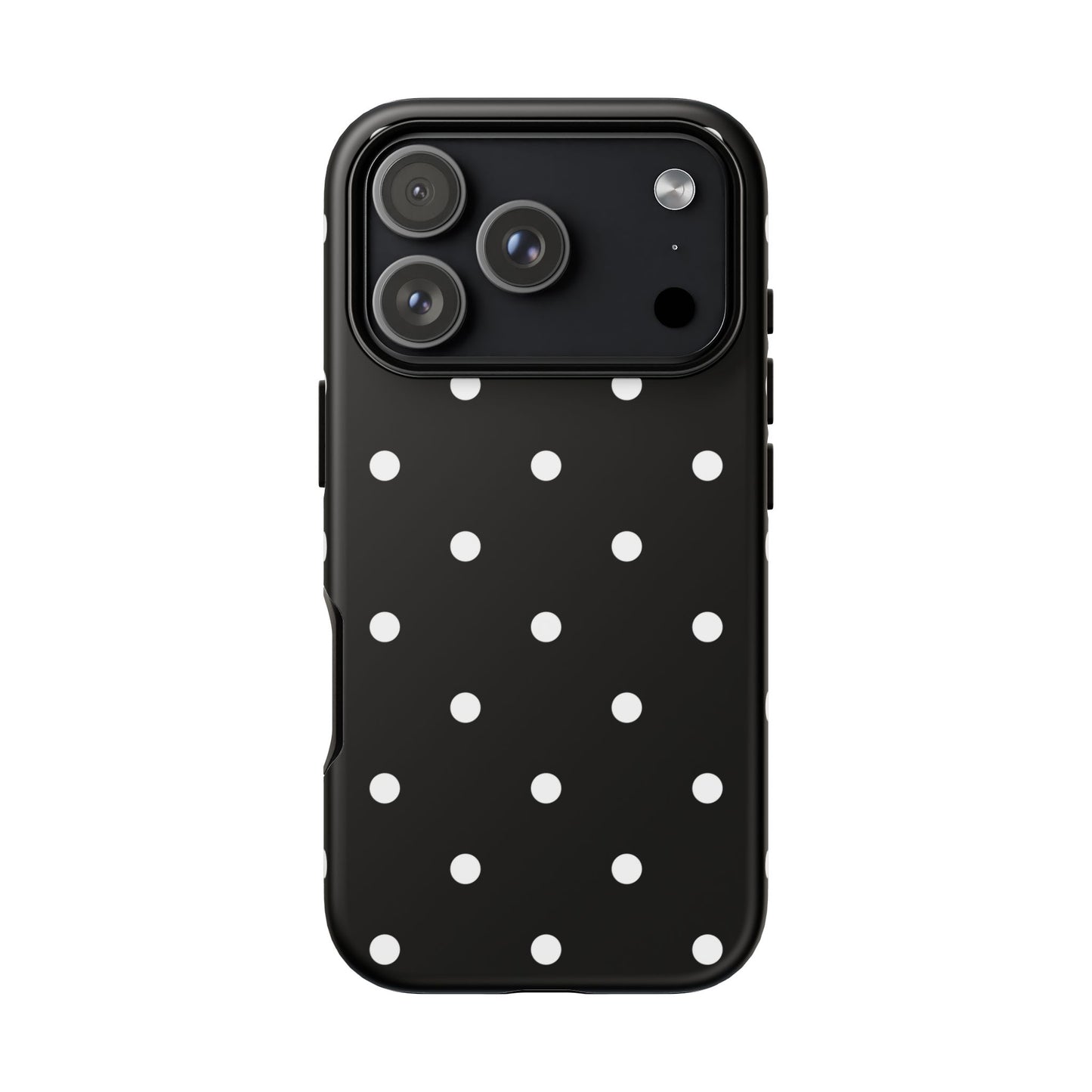 Black Polka Dot Tough Phone Case