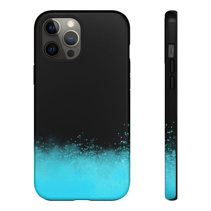 Black Aqua Splash Tough Phone Case