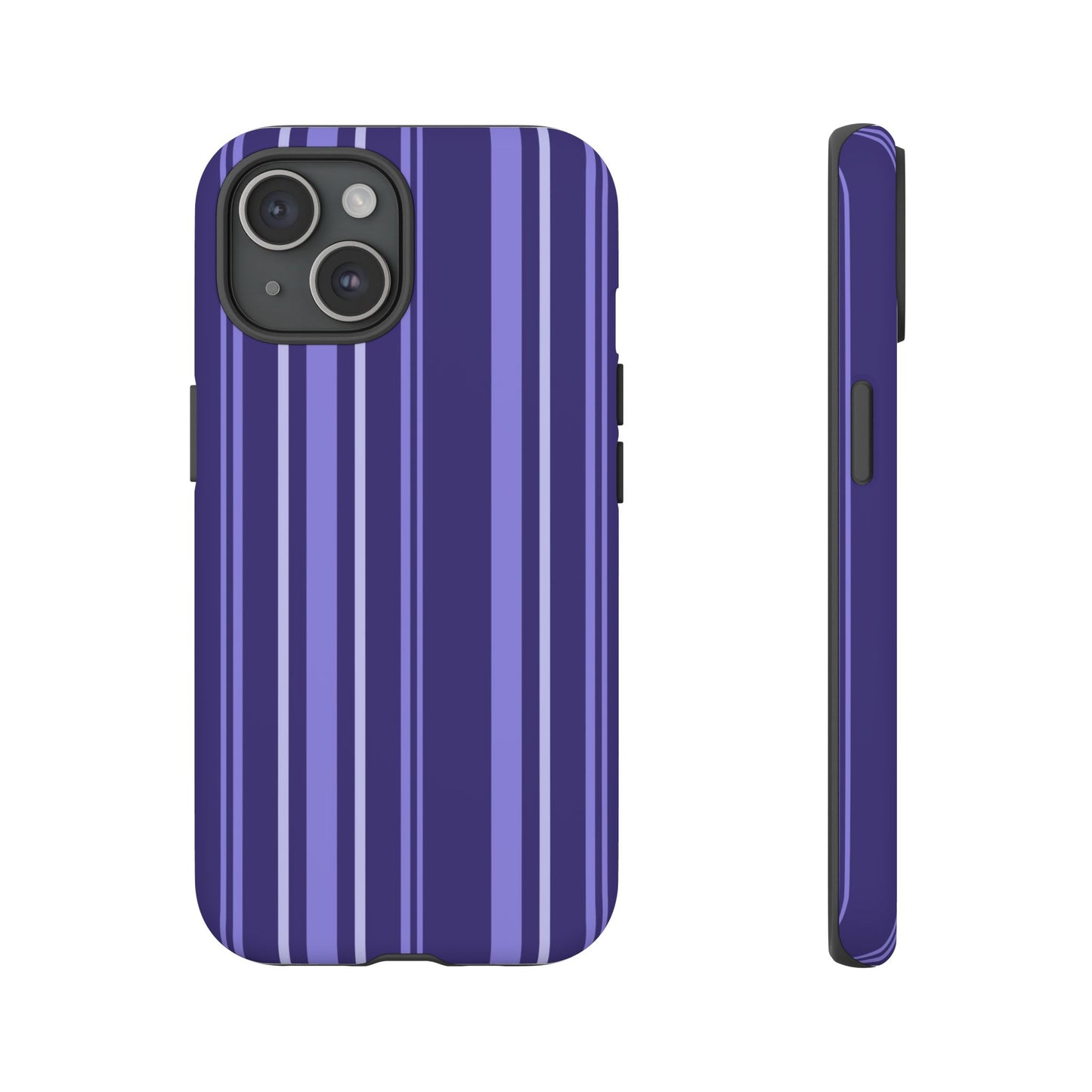 Berry Violet Stripe Tough Phone Case