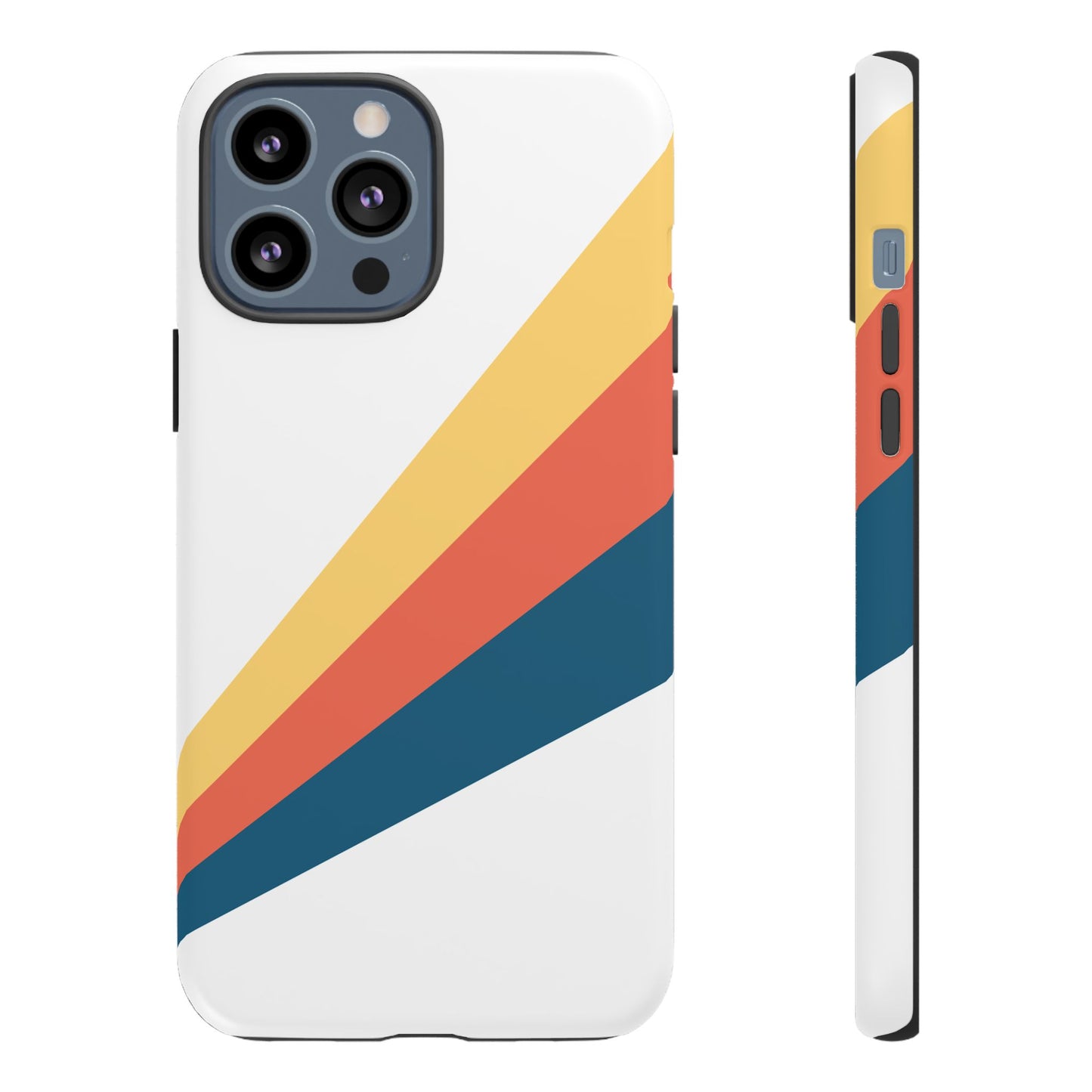 Diagonal Color Stripe Tough Phone Case