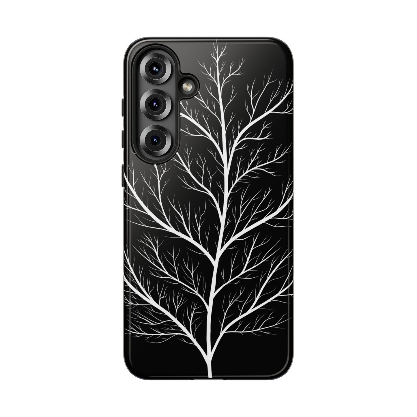 White Tree Silhouette Tough Phone Case