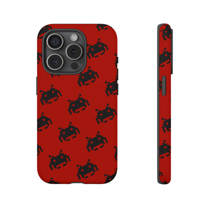 Red Pixel Alien Tough Phone Case