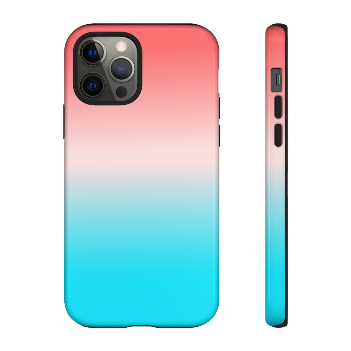 Pink Aqua Gradient Tough Phone Case