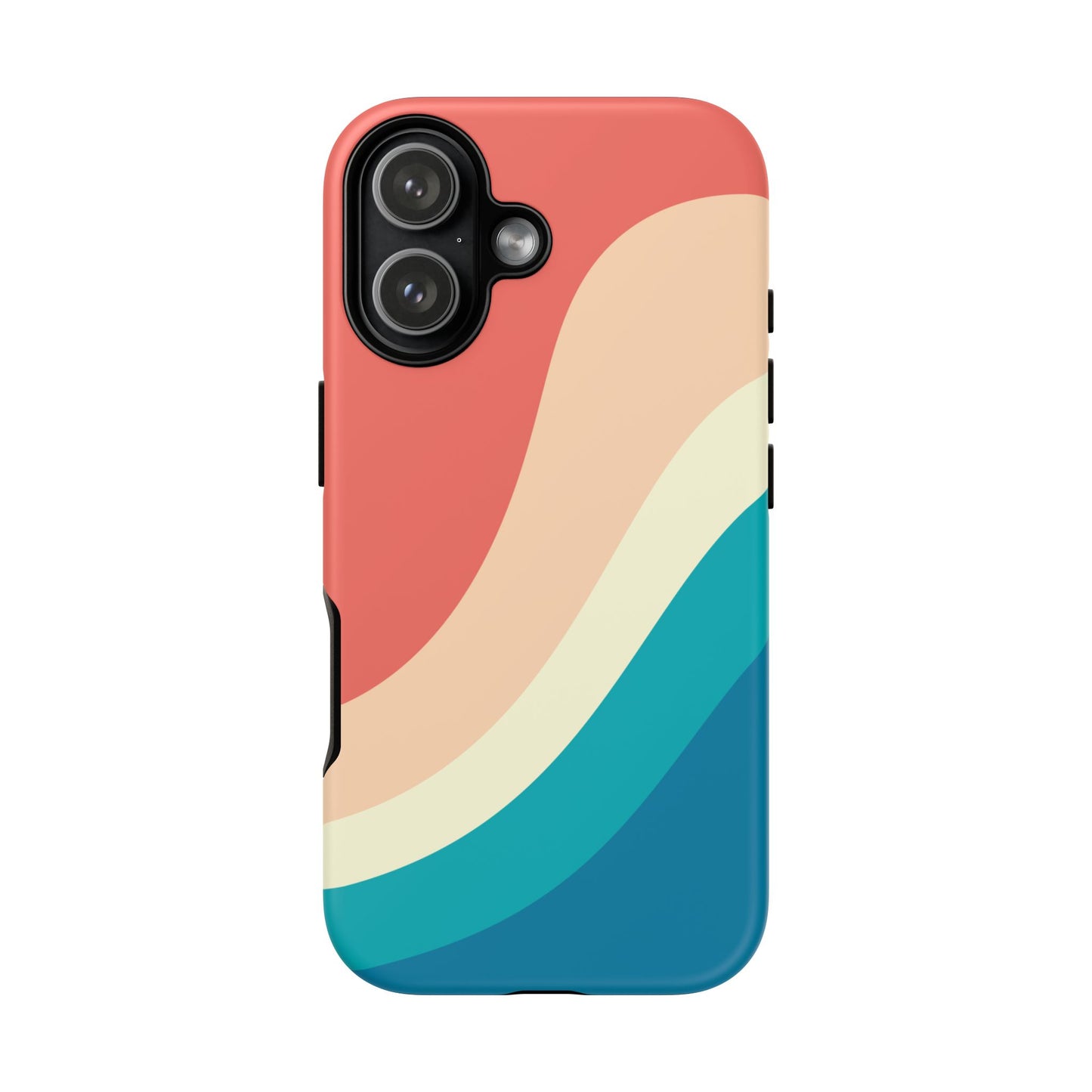 Retro Sunset Wave Tough Phone Case