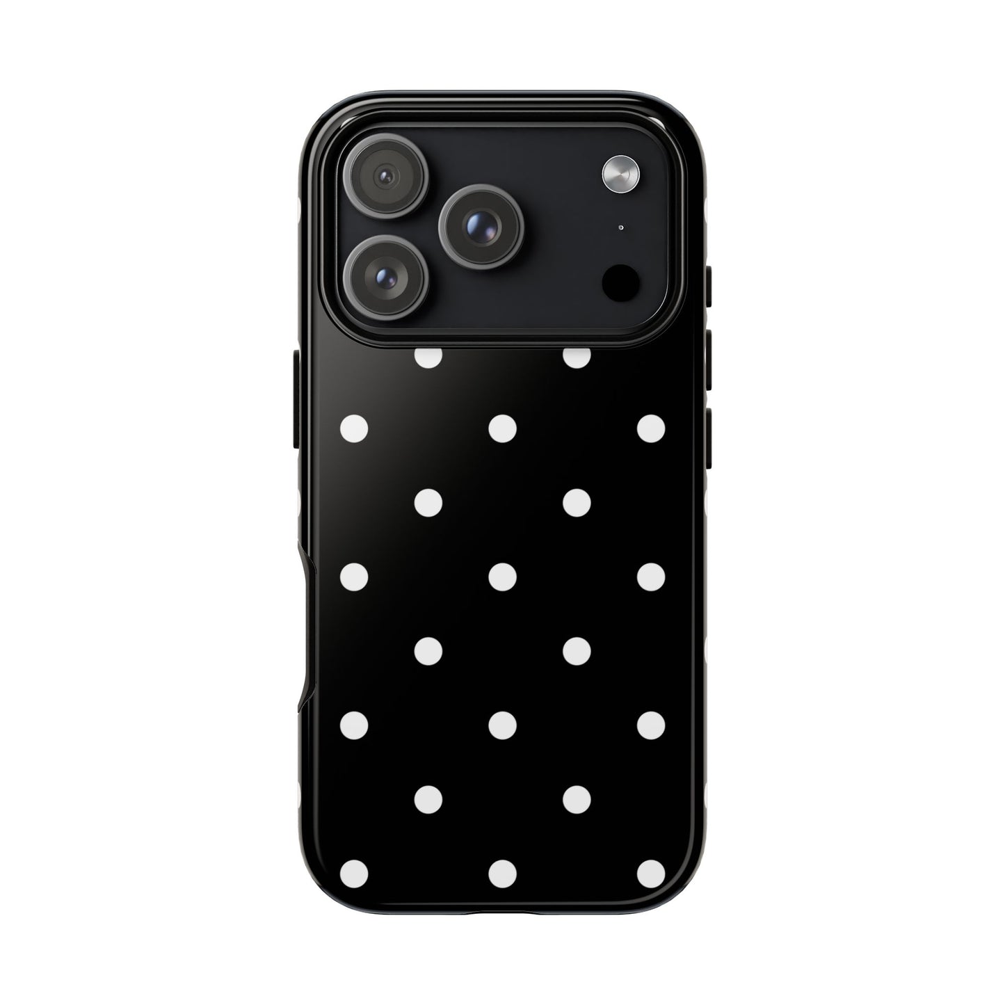 Black Polka Dot Tough Phone Case