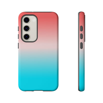 Pink Aqua Gradient Tough Phone Case