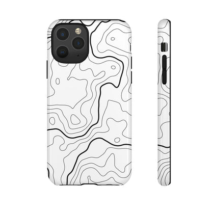 Minimal Topographic Tough Phone Case