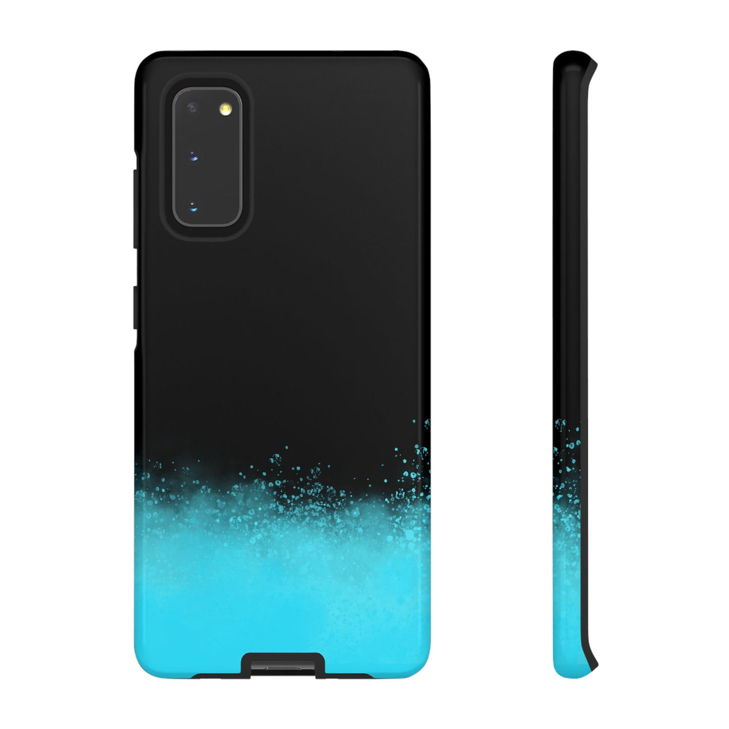 Black Aqua Splash Tough Phone Case