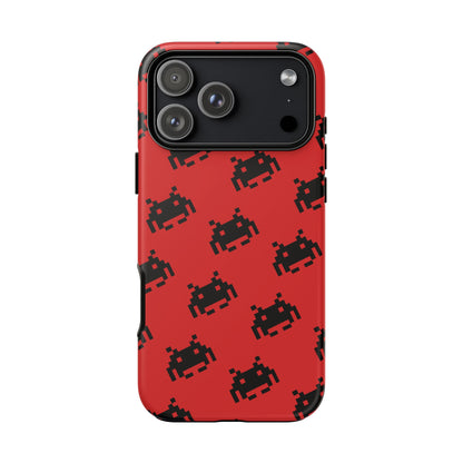 Red Pixel Alien Tough Phone Case