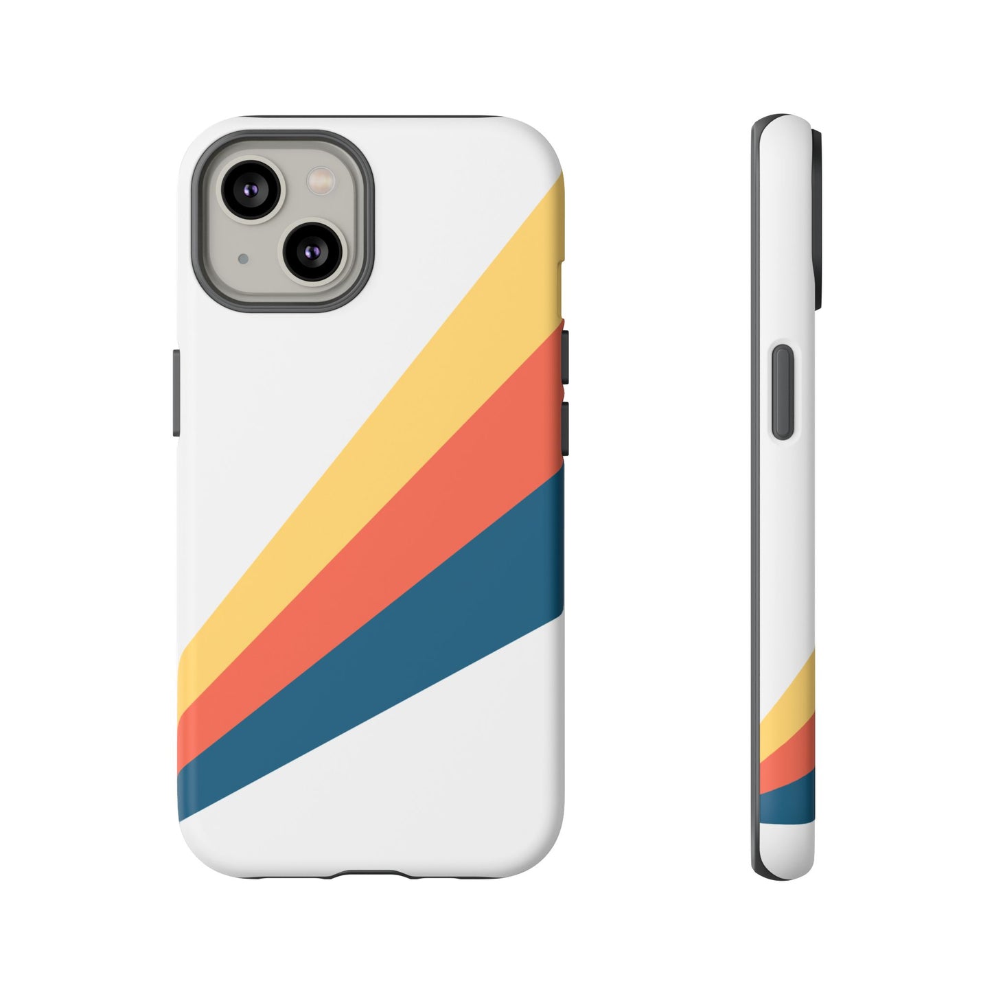 Diagonal Color Stripe Tough Phone Case
