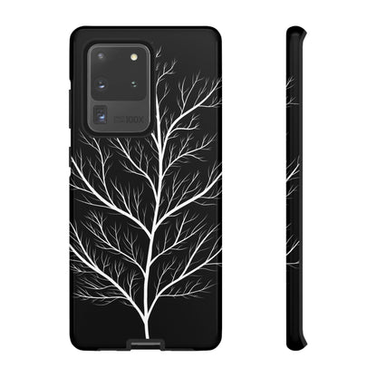 White Tree Silhouette Tough Phone Case