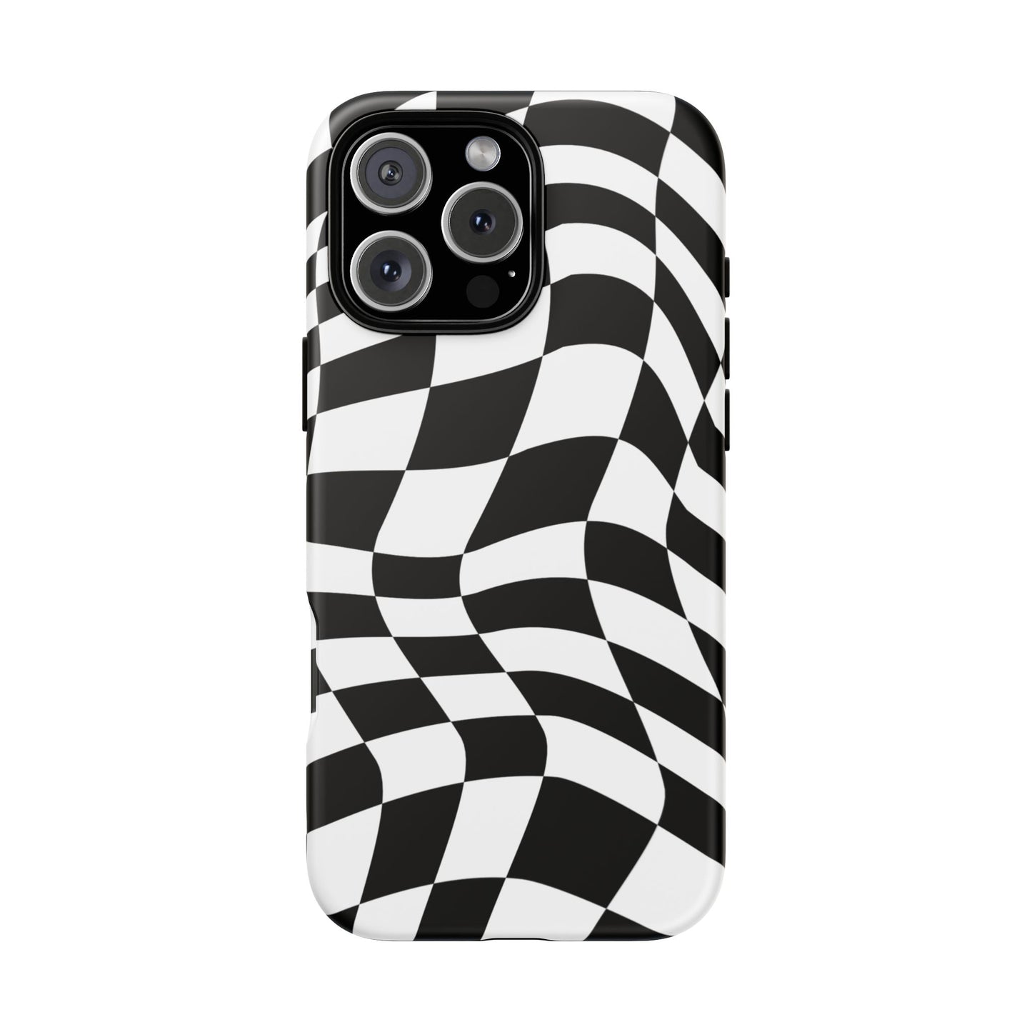 Warped Checker Tough Phone Case