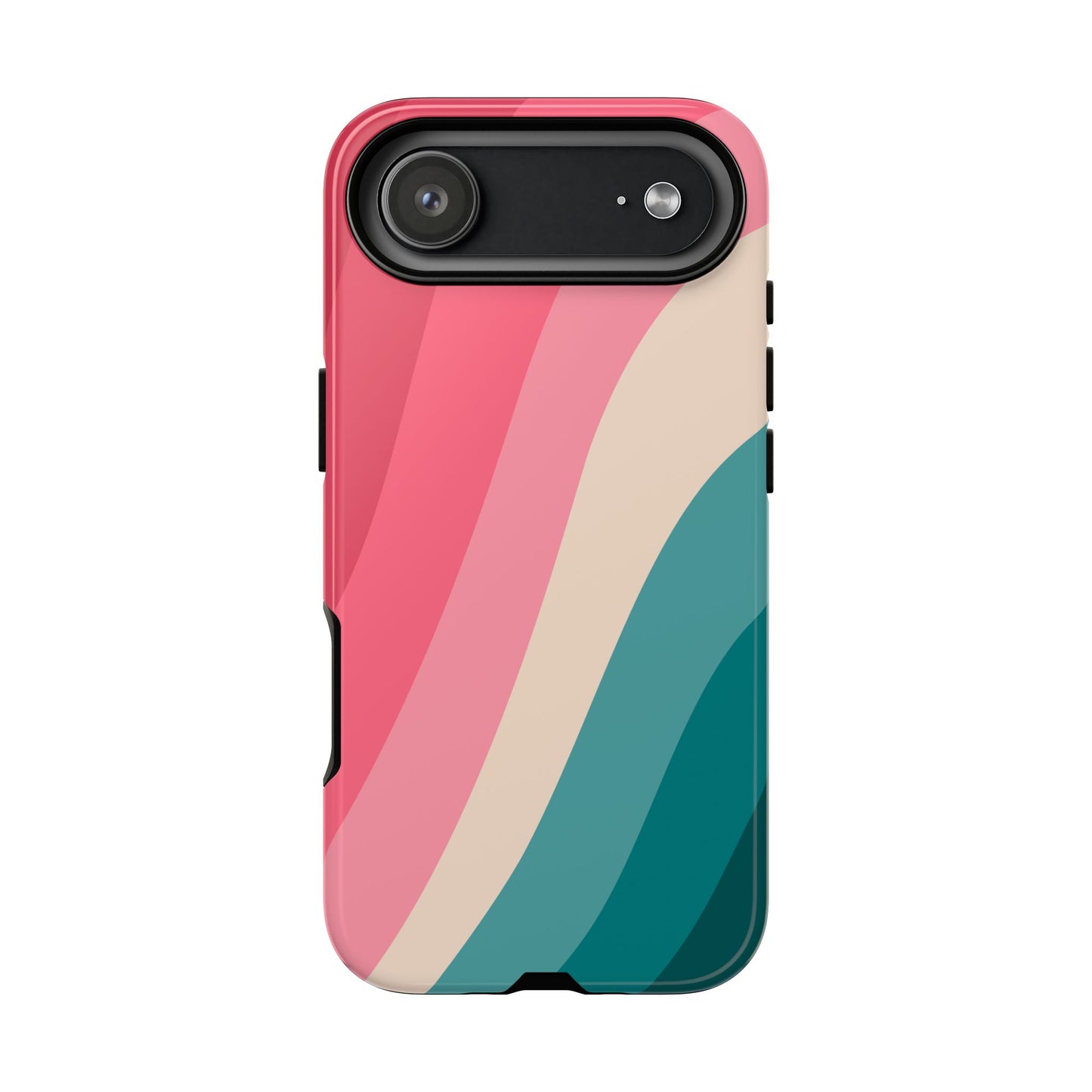 Blush Teal Wave Tough Phone Case