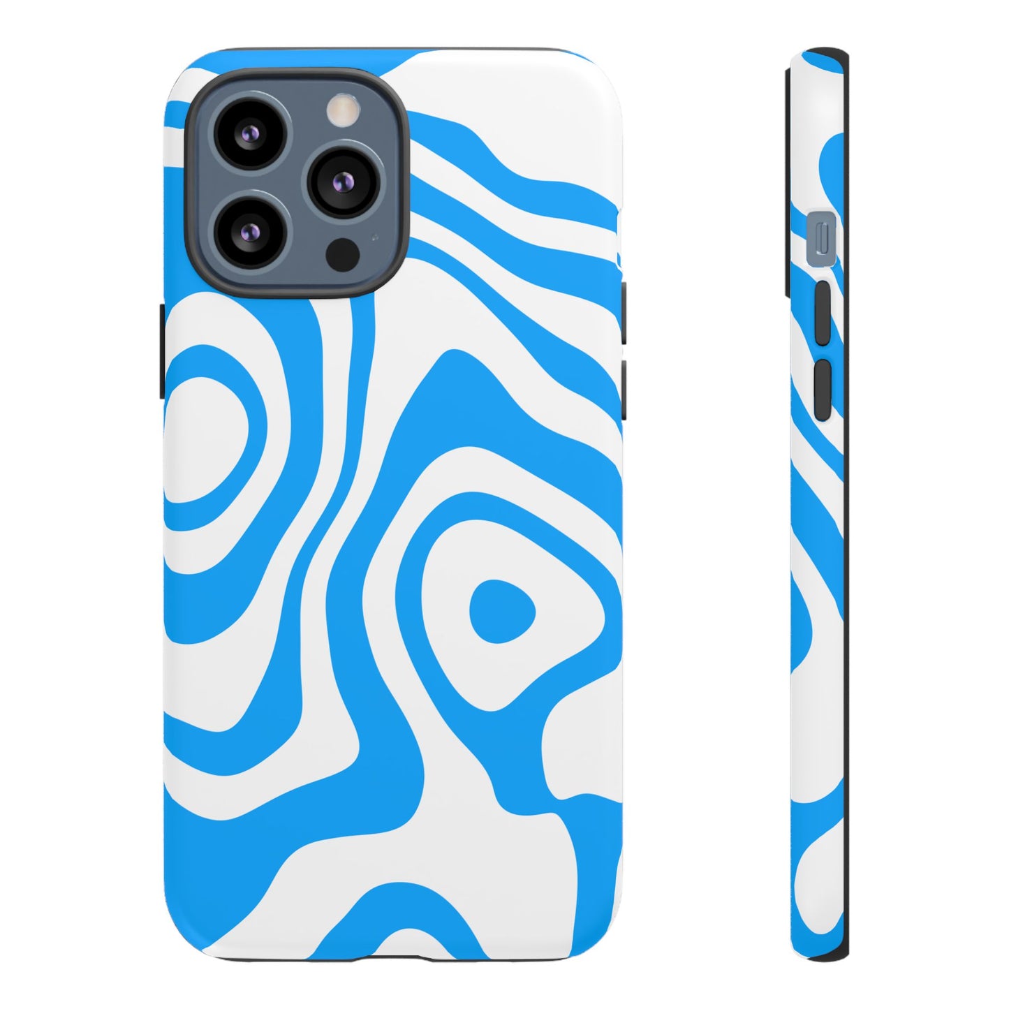 Blue Contour Tough Phone Case