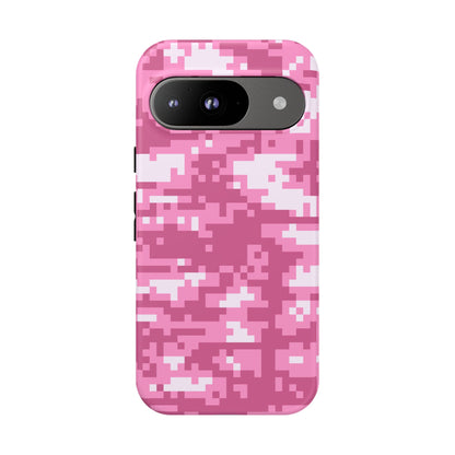Pink pixel Camo Design Tough Phone Case