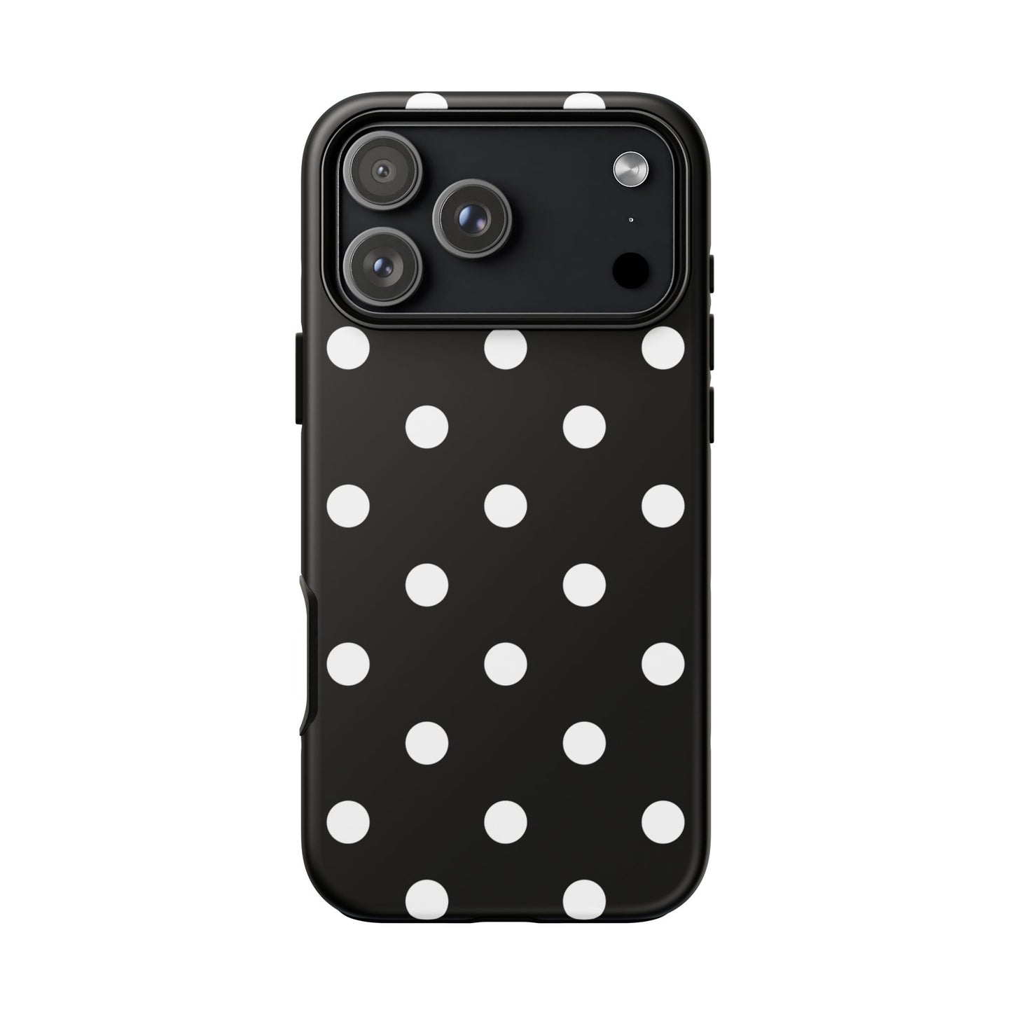 Black Polka Dot Tough Phone Case