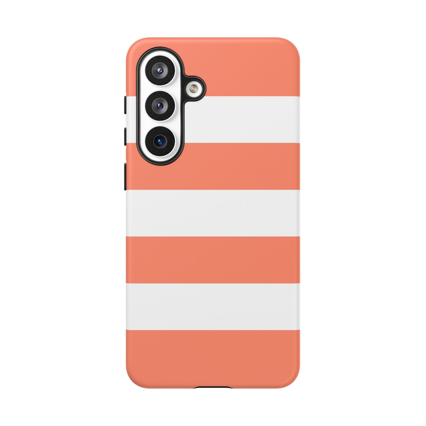 Coral Cabana Stripe Tough Phone Case