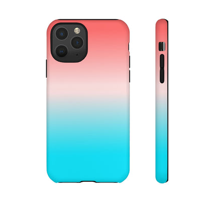 Pink Aqua Gradient Tough Phone Case