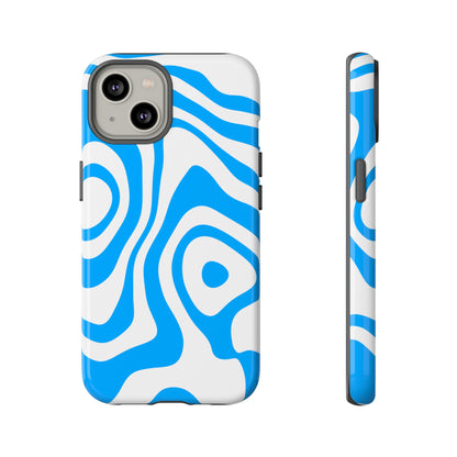 Blue Contour Tough Phone Case