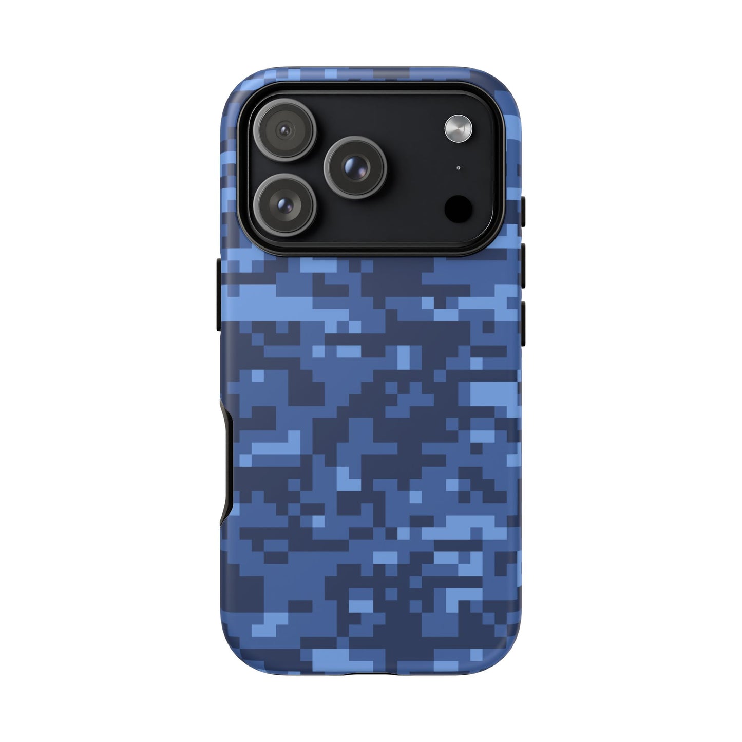 Navy Pixel Camo Tough Phone Case
