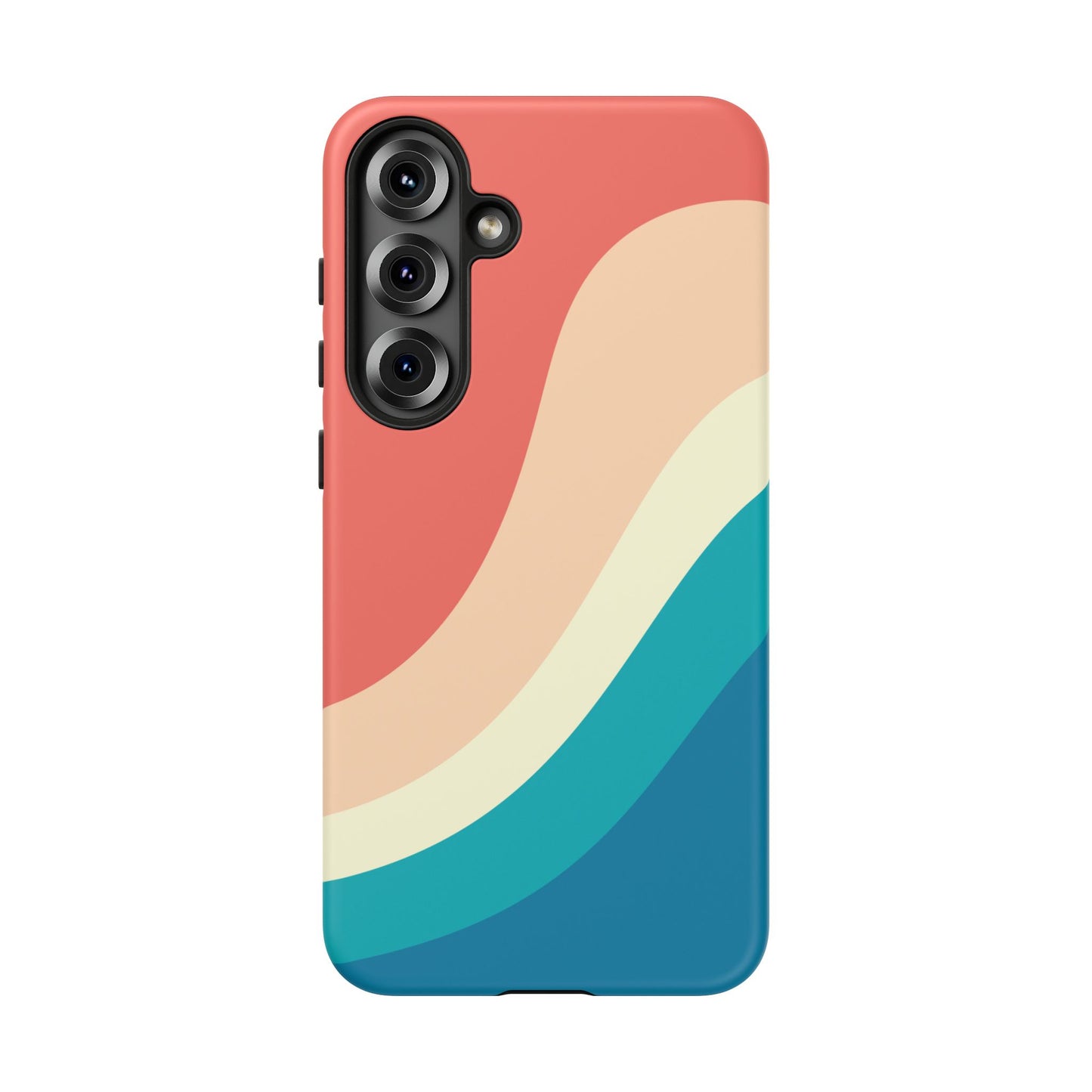 Retro Sunset Wave Tough Phone Case
