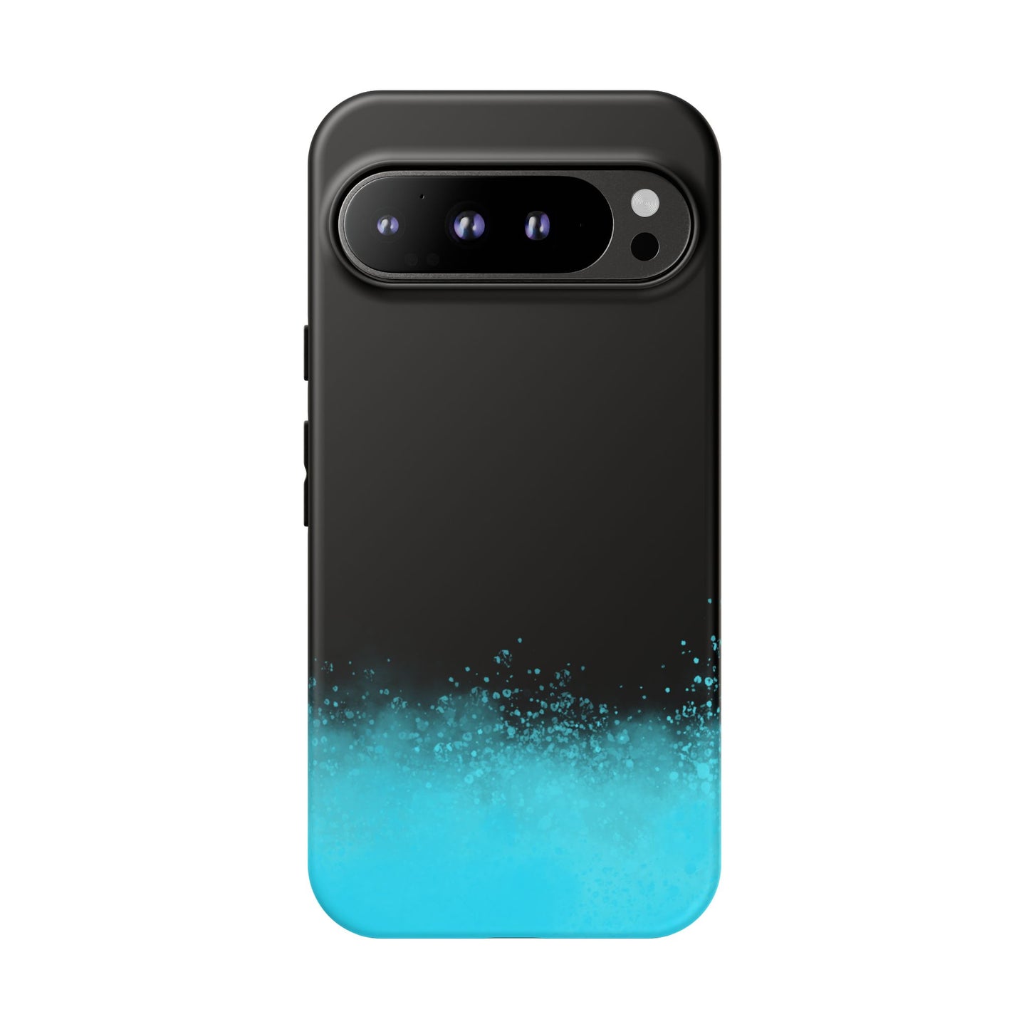 Black Aqua Splash Tough Phone Case