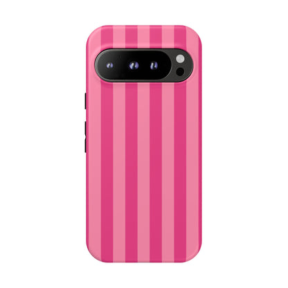 Pink Candy Stripe Tough Phone Case