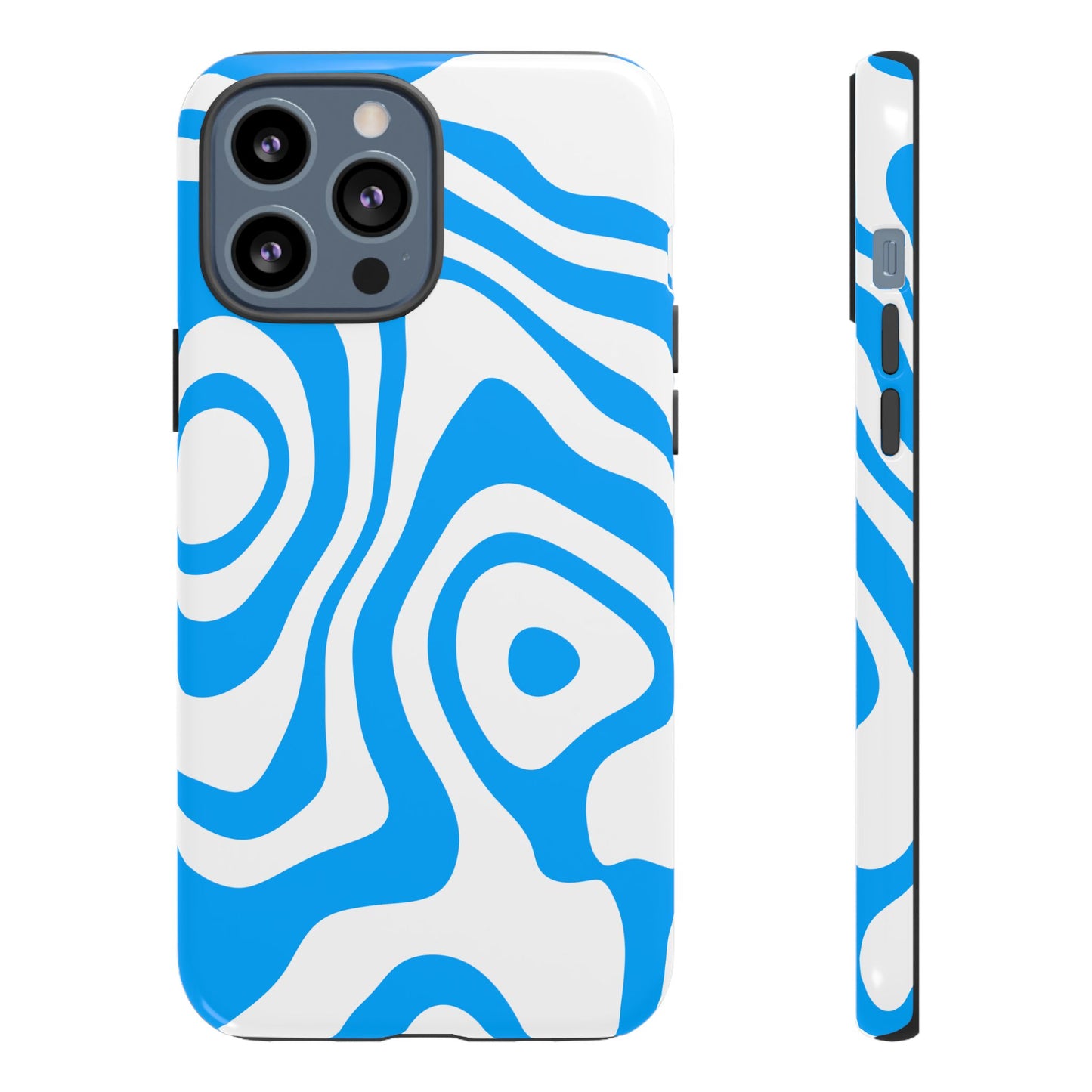 Blue Contour Tough Phone Case